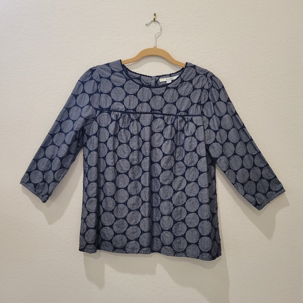 Boden Chambray Pullover Blouse, size 10